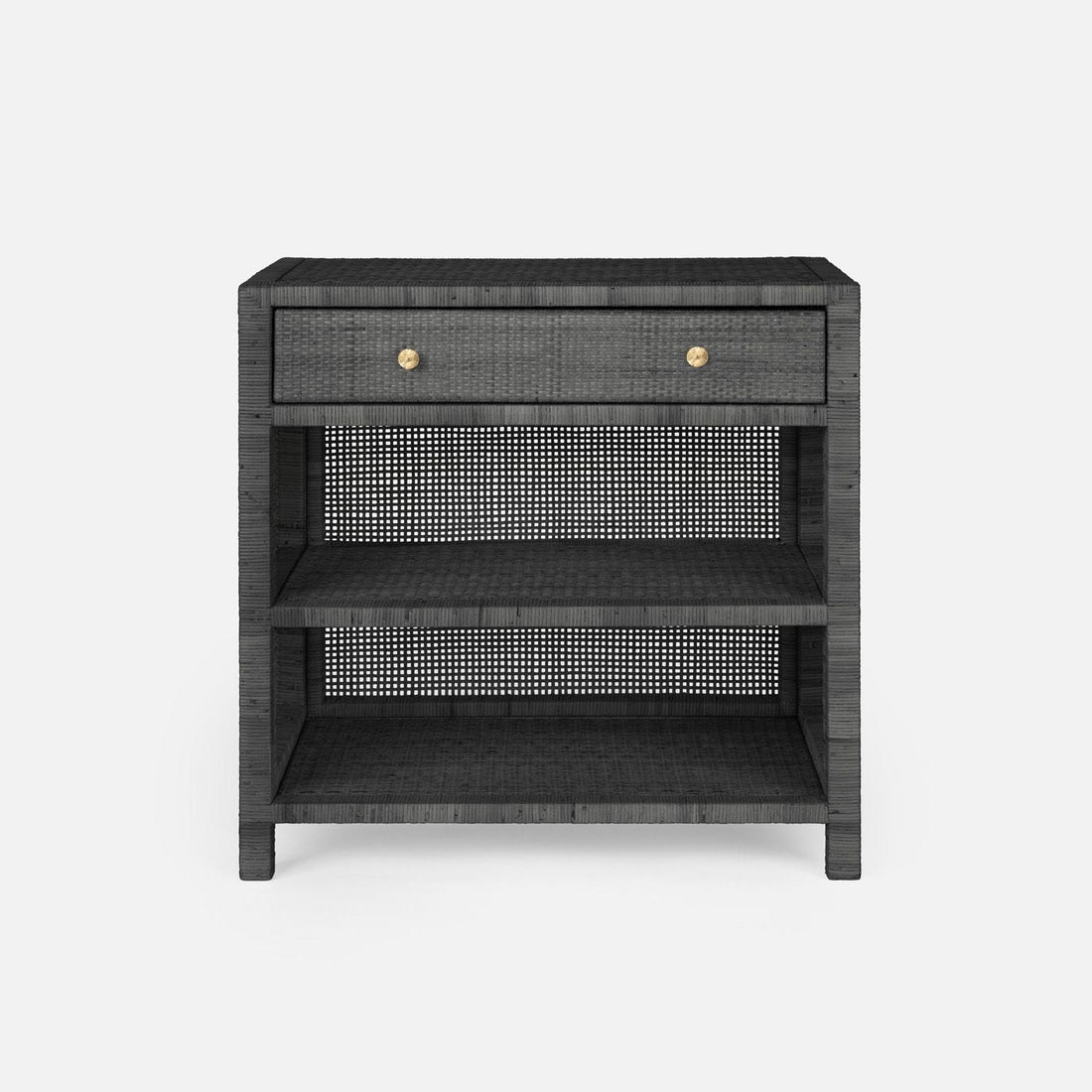 Made Goods Isla Double Nightstand Smoke Peeled Rattan multiple