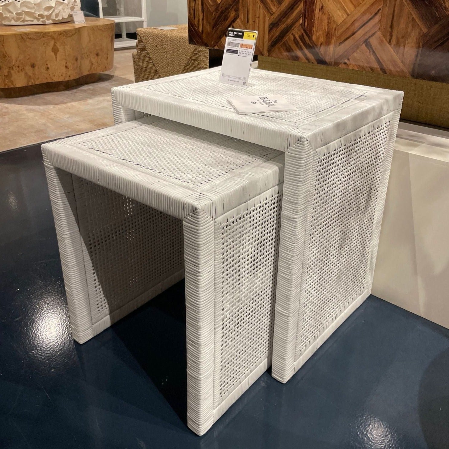 Outdoor wicker nesting discount tables