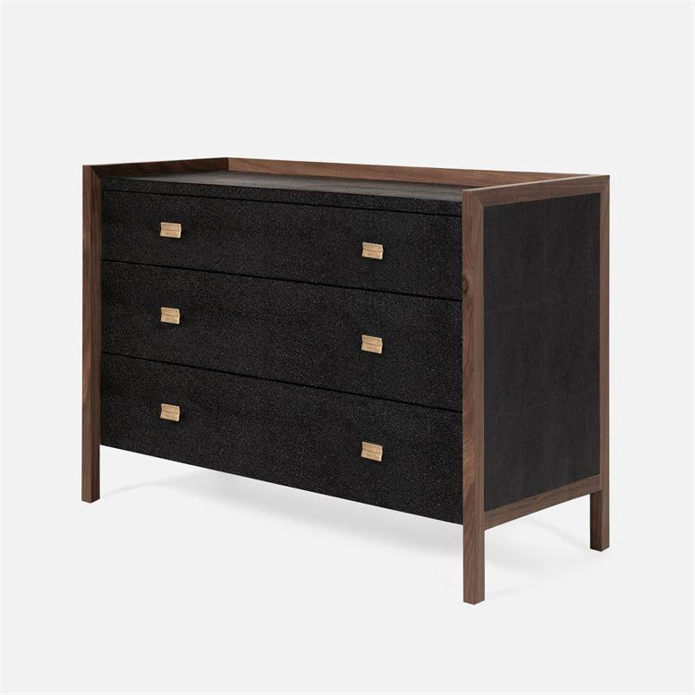 black walnut dresser Cascade Rustic dark brown leather and natural wax finish 182 lbs Victorian Design Vintage Walnut Dresser