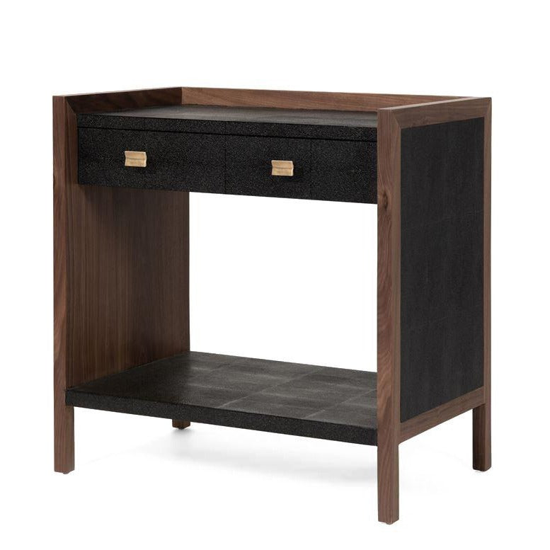 made goods kennedy double nightstand black and walnut