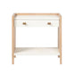 made goods kennedy double nightstand pristine bleached oak front