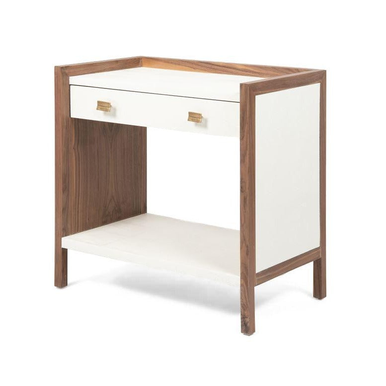 kennedy double nightstand pristine and walnut angle