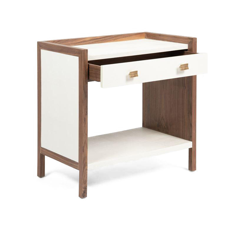 kennedy double nightstand pristine and walnut angle