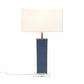 made goods kingston table lamp navy faux shagreen