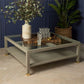 made goods lafeu square coffee table sand faux shagreen styled
