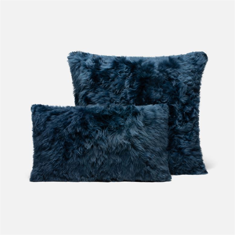 made goods lily lumbar pillow dark navy with sqaure