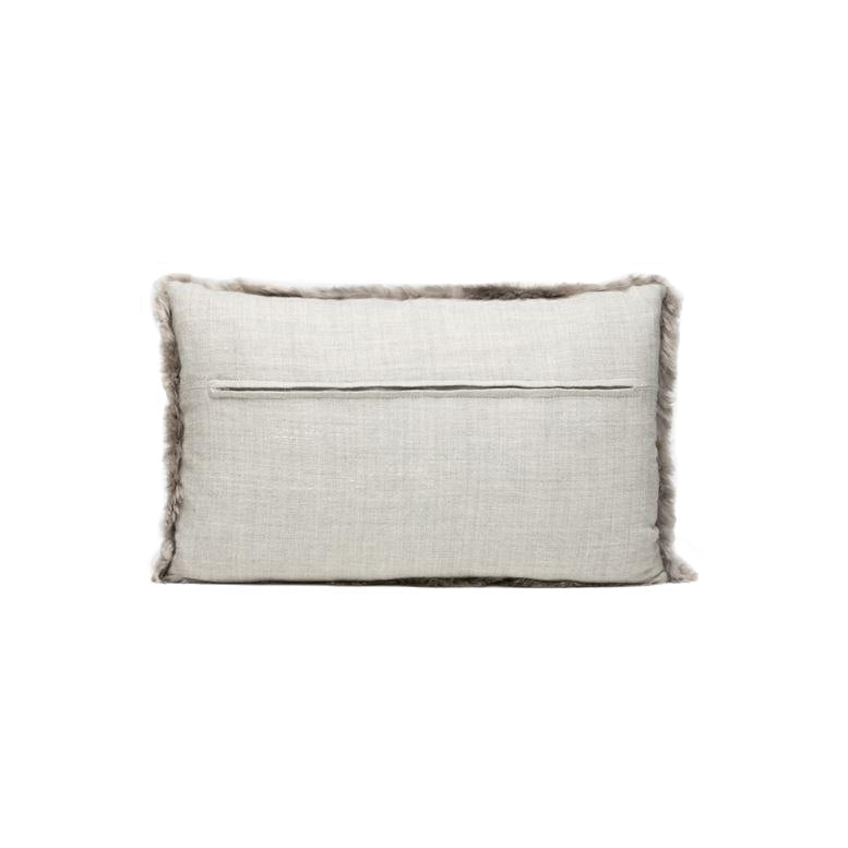 made goods lily lumbar pillow gray alpaca back