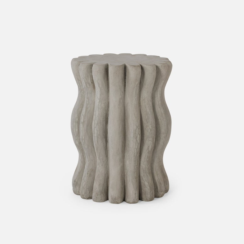 made goods medusa stool light gray