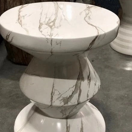 made goods Noah stool white marble gray neutral