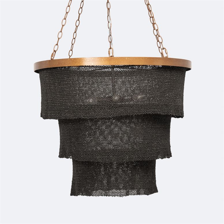 made goods patricia chandelier gold and black