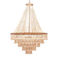 made goods pia large chandelier gold wood beads PIA LARGE (gold)