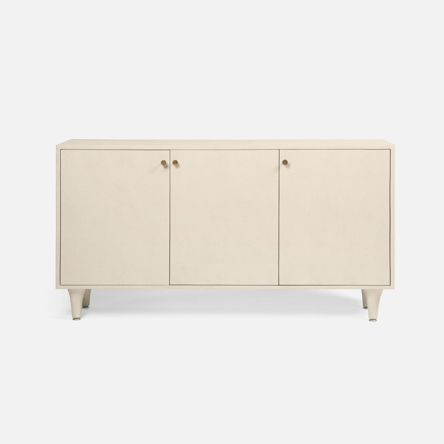 Made Goods Ramon 3 Door Buffet Off White Faux Shagreen multiple
