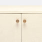 made good ramon two door buffet off white faux raffia knobs