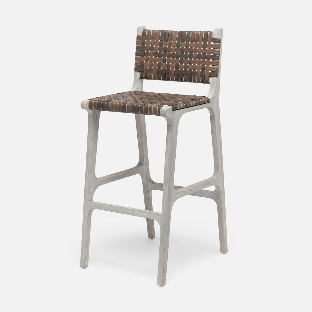 Made Goods Rawley Bar and Counter Stool Walnut and Gray Teak multiple