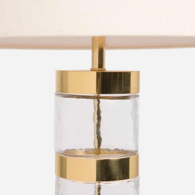 made goods ronan table lamp shiny brass detail