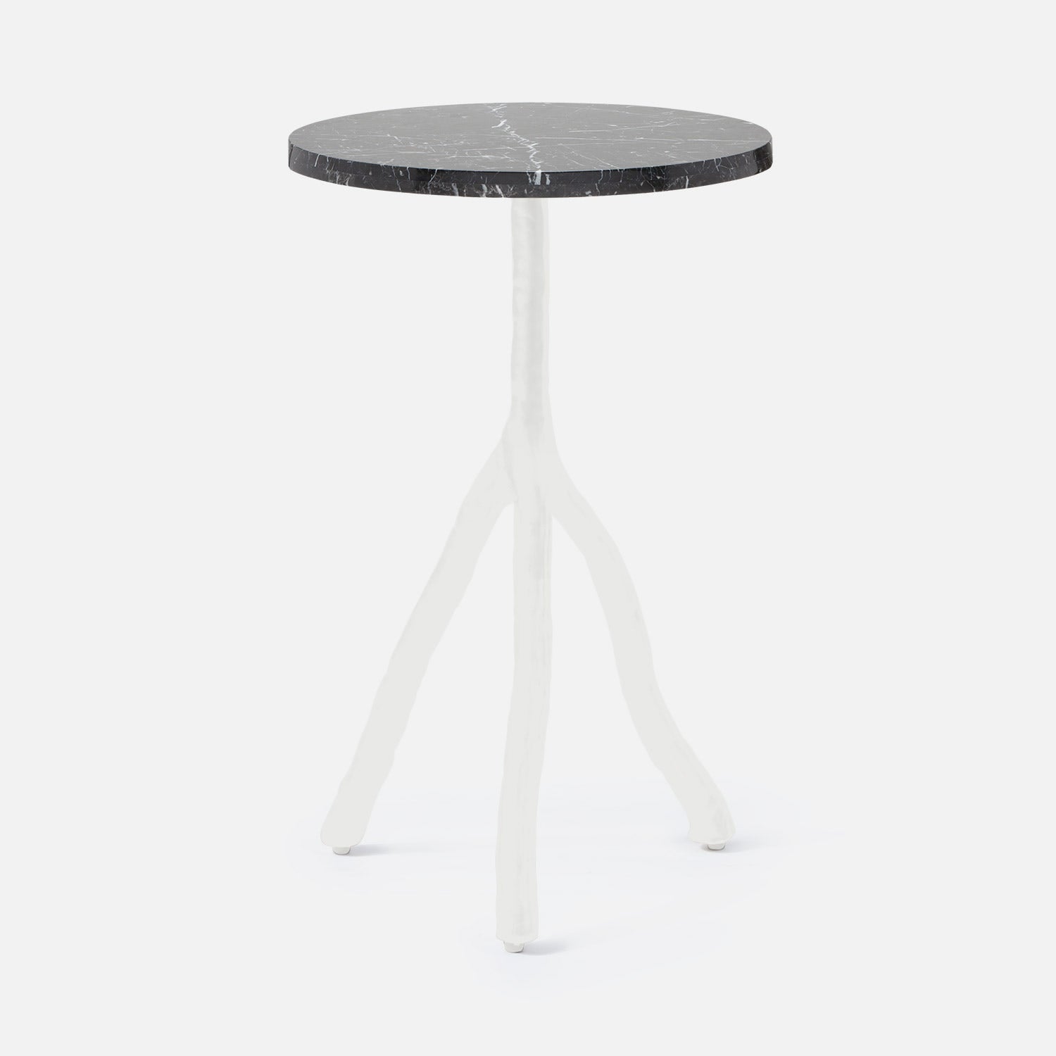 made goods royce side table white black marble