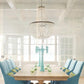 made goods silvana chandelier white silver dining room