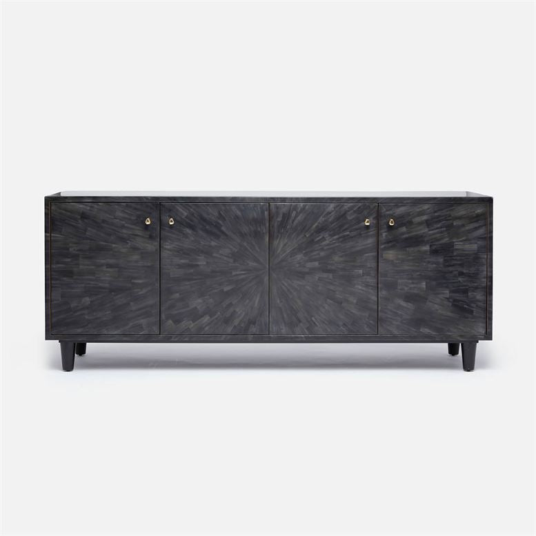 Made Goods Torion 4 Door Buffet Dark Faux Horn – CLAYTON GRAY HOME