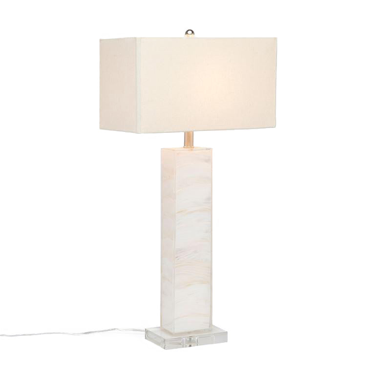 made goods zilia table lamp white mother of pearl lighting side