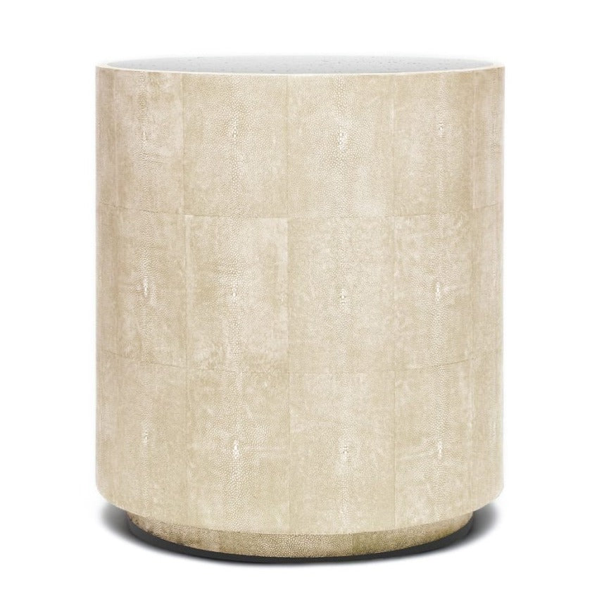 made goods cara shagreen side table ivory side table mirrored top side table modern side table