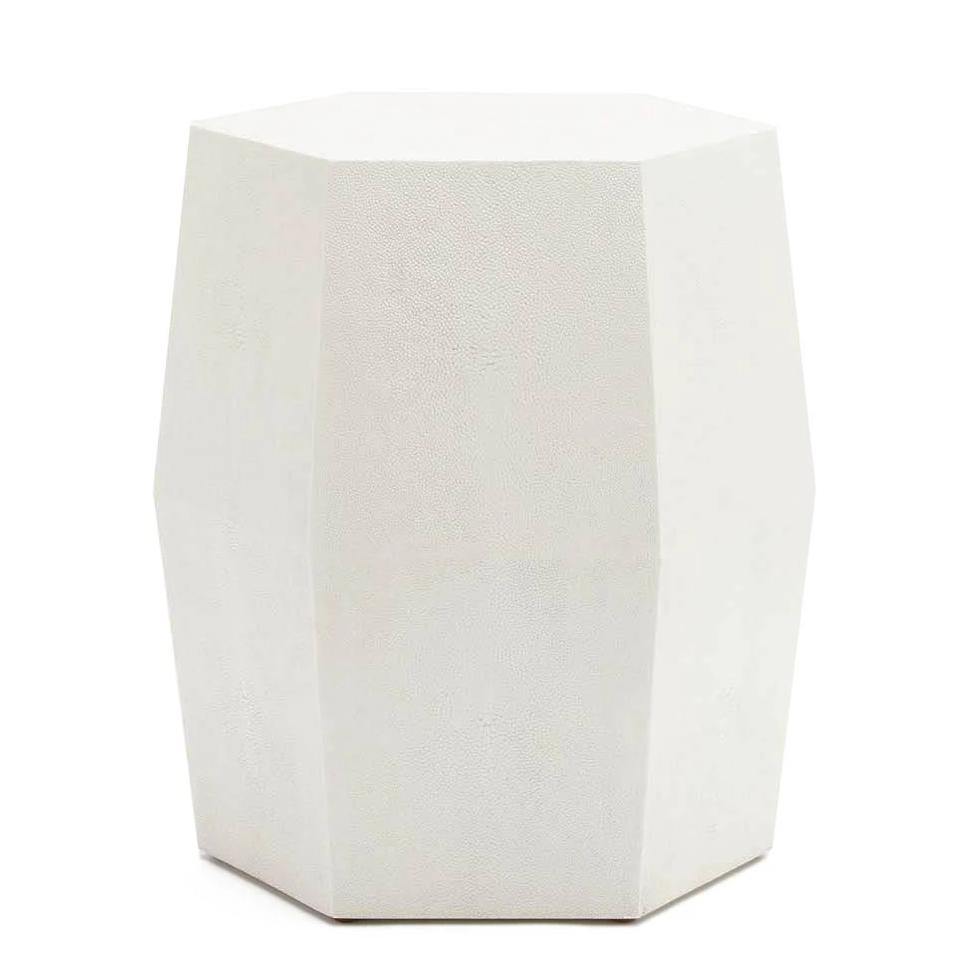 made goods daryl stool pristine white side table hexagon