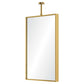 ceiling mount mirror burnished brass angle