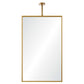 ceiling mount mirror burnished brass