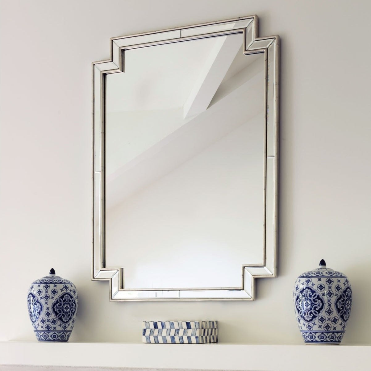 Mirror home distressed gold leaf framed mirror styled