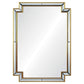 Mirror home distressed gold leaf framed mirror
