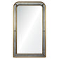 mirror home phillipe burnished gold leaf mirror