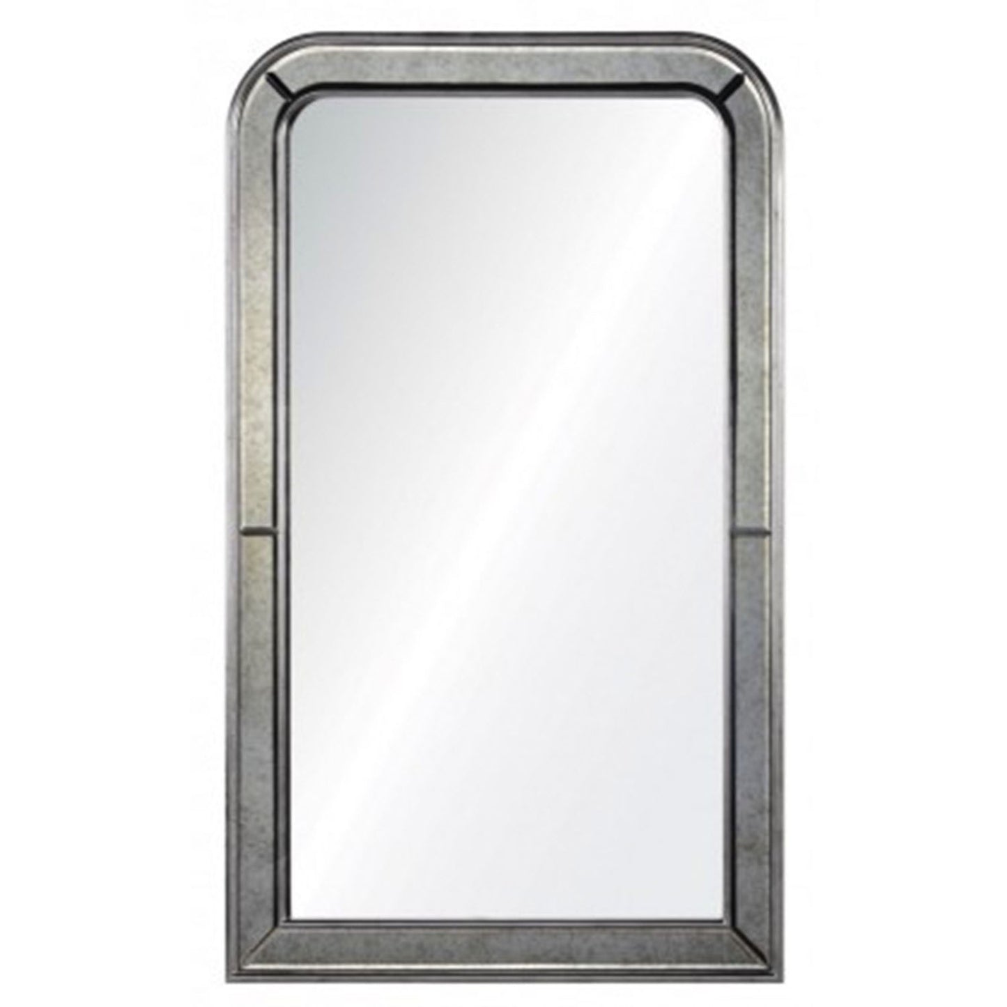 mirror home phillipe burnished silver leaf mirror