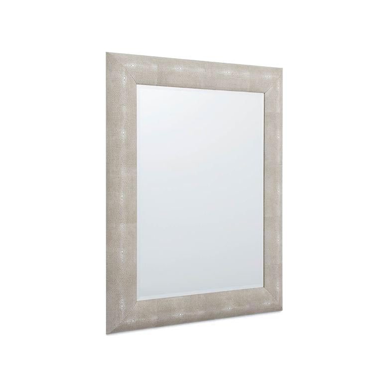 made goods sabine rectangular mirror sand faux shagreen angle