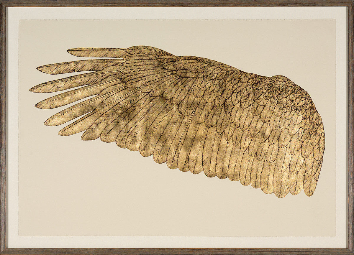 Natural Curiosities Wings of Love Gold Left Artwork