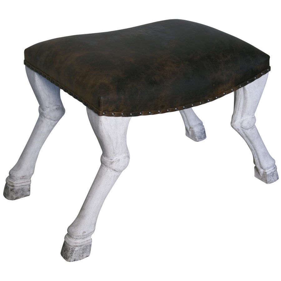 noir claw leg saddle stool