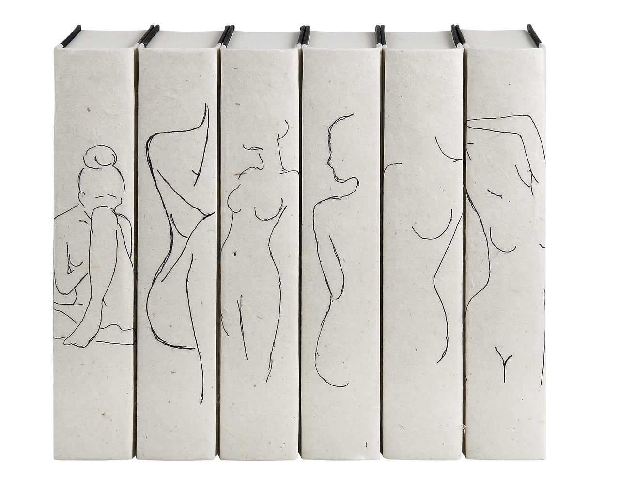 e lawrence Nude Silhouettes Book Set of 6