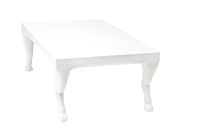 oly faline cocktail table frost white side