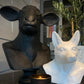 oly ramsey animal bust black shop front