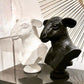 oly ramsey animal bust frost white angle side