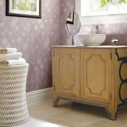 oly pipa side table in bathroom