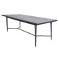 Ray Rectangle Dining Table Coal Rustic Top