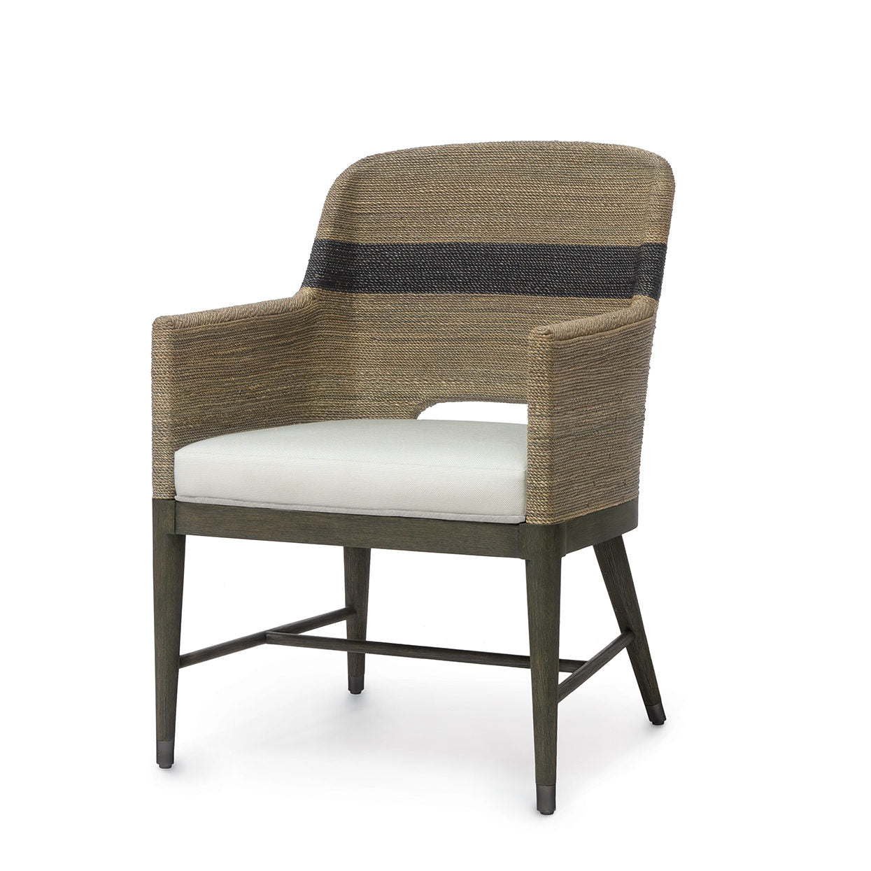 Fritz Rope Armchair Gray and Black
