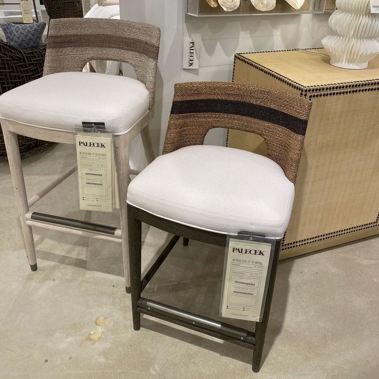 Rope store counter stool