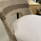 palecek fritz counter stool fog white detail