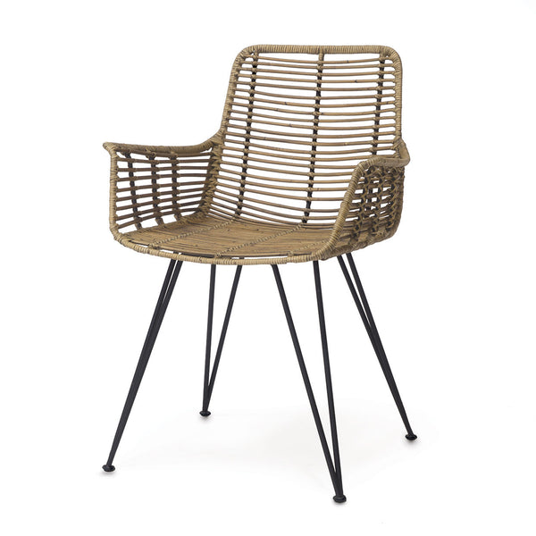 Hermosa Arm Chair Set Distressed Gray Rattan – CLAYTON GRAY HOME