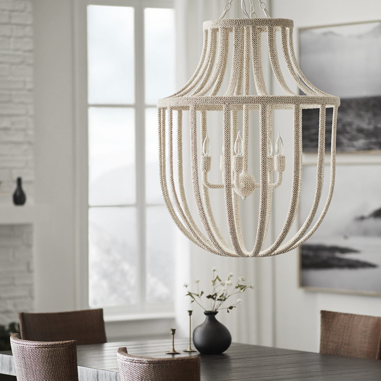 Palecek Paloma Coco Chandelier Soft White – CLAYTON GRAY HOME