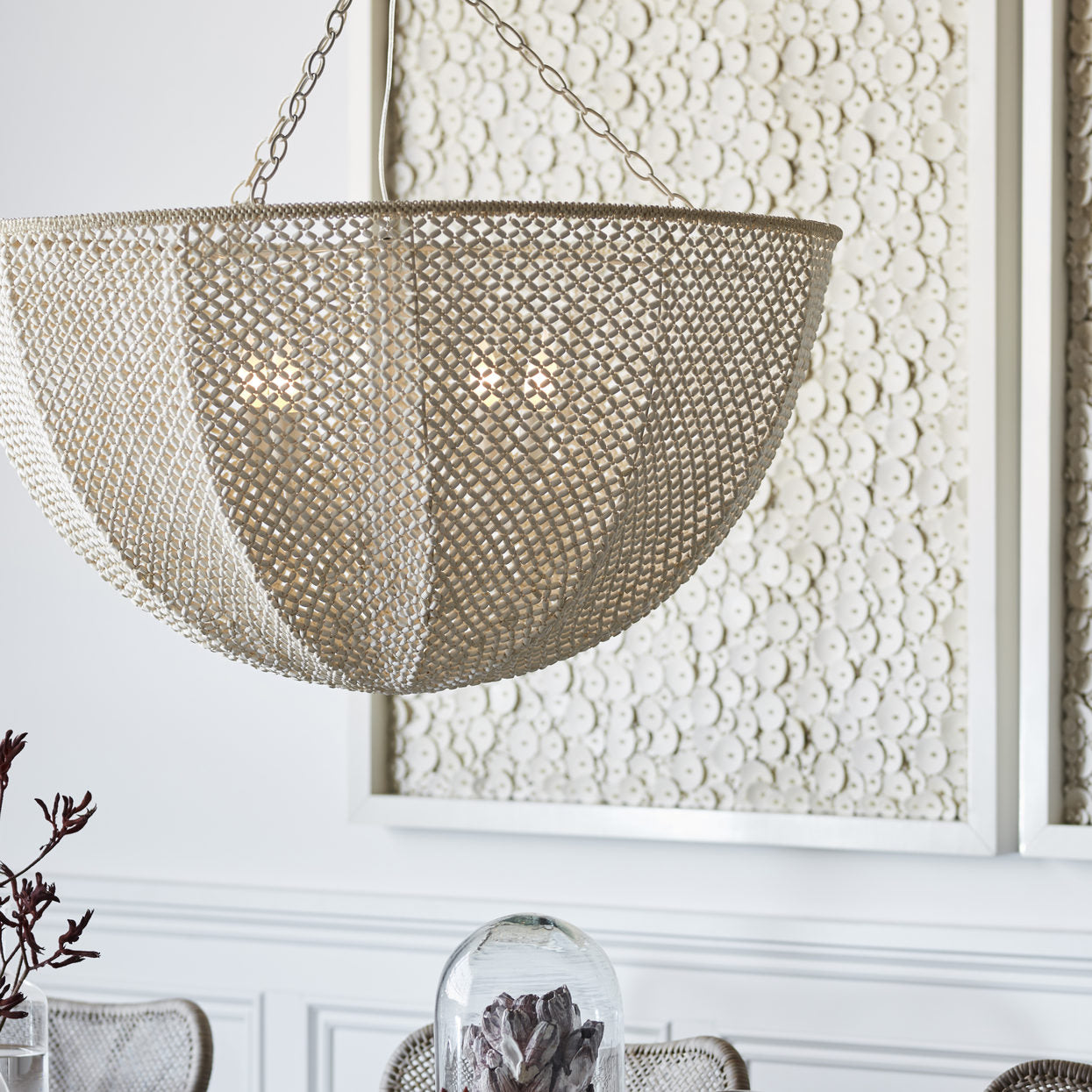 Palecek Quinn Chandelier Coco Beads Coco Beads Cream – CLAYTON GRAY HOME