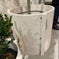 Palecek Rogan Planter Wide White Textured Stonecast – CLAYTON GRAY HOME