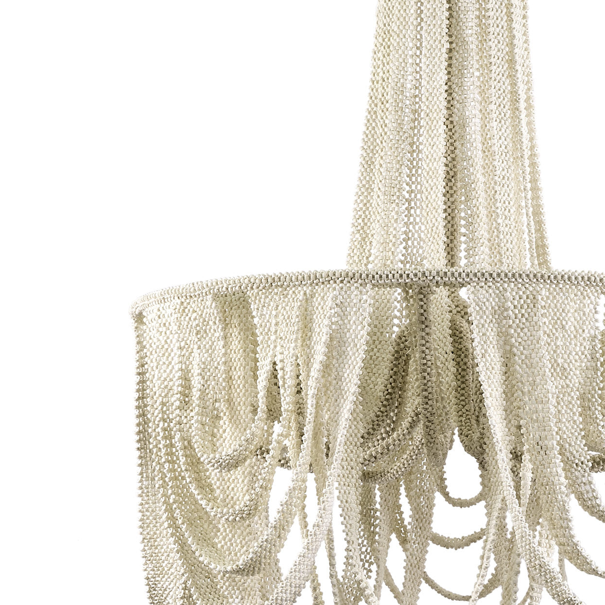 palecek selita chandelier detail