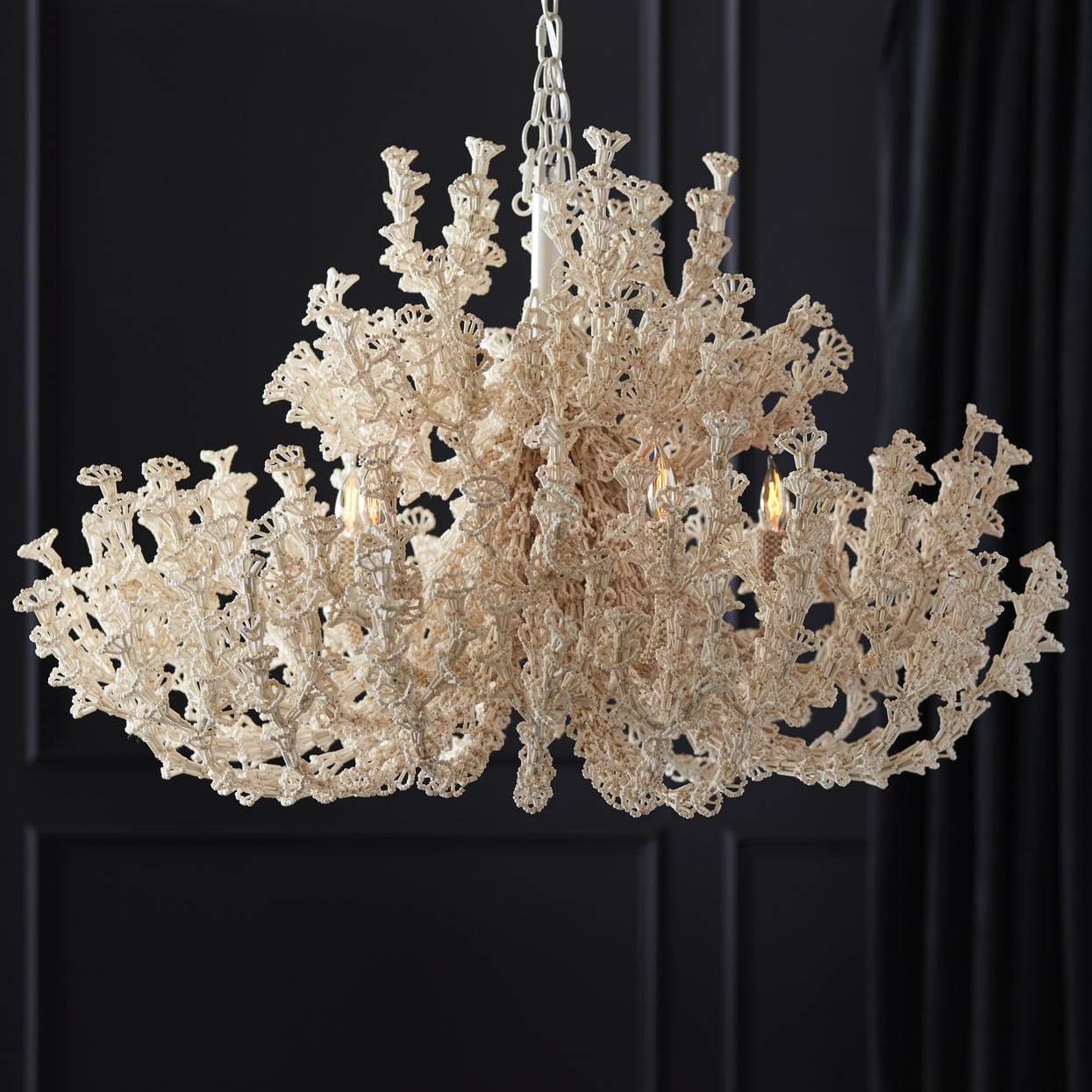 palecek seychelles coco  chandelier styled