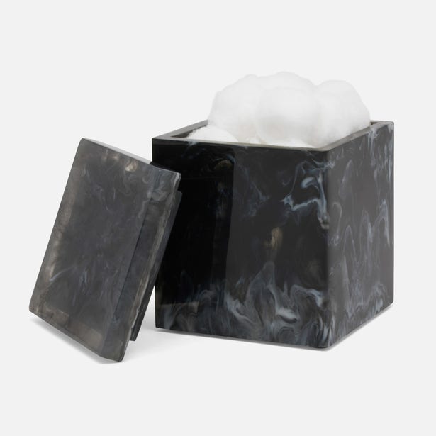 pigeon and poodle abiko bath collection obsidian canister